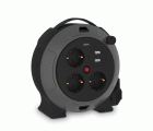 EXTENSIBLE CON USB 5M H05VV-F 3G1.5MM² 3 TOMAS + 2 PUERTOS 16A 250V~ NEGRO/GRIS SIMON